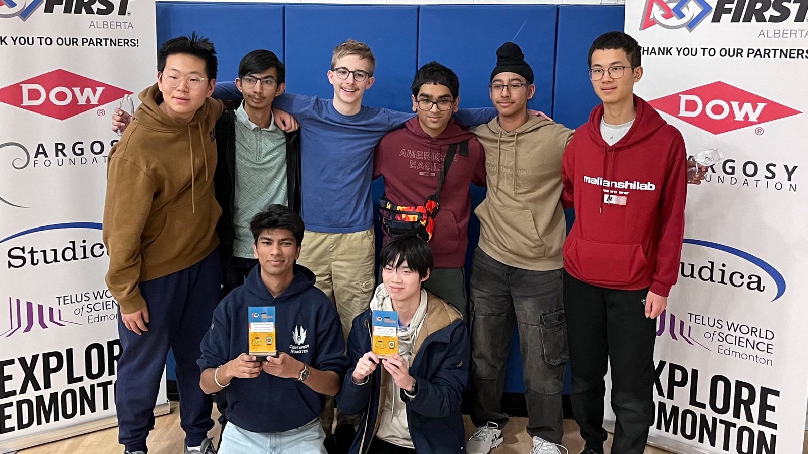 Buffalo Jump Qualifier team photo. Taken January 31, 2026 at North Trail High School, Calgary, AB.